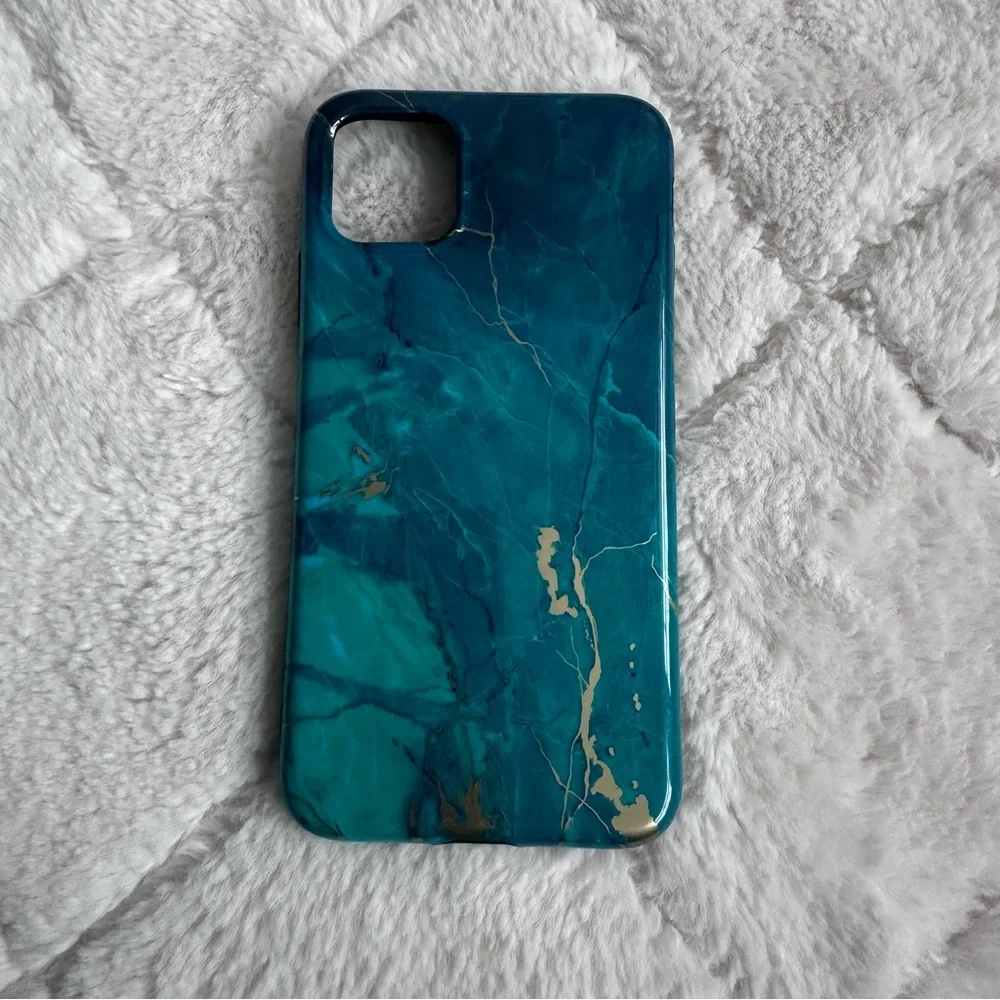 GVIEWIN | Blue & Gold Vein Marble Phone Case | Size Iphone 11 Pro